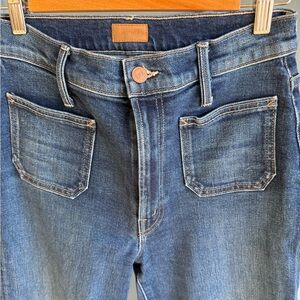 MOTHER the patch pocket rambler zip sneak jeans